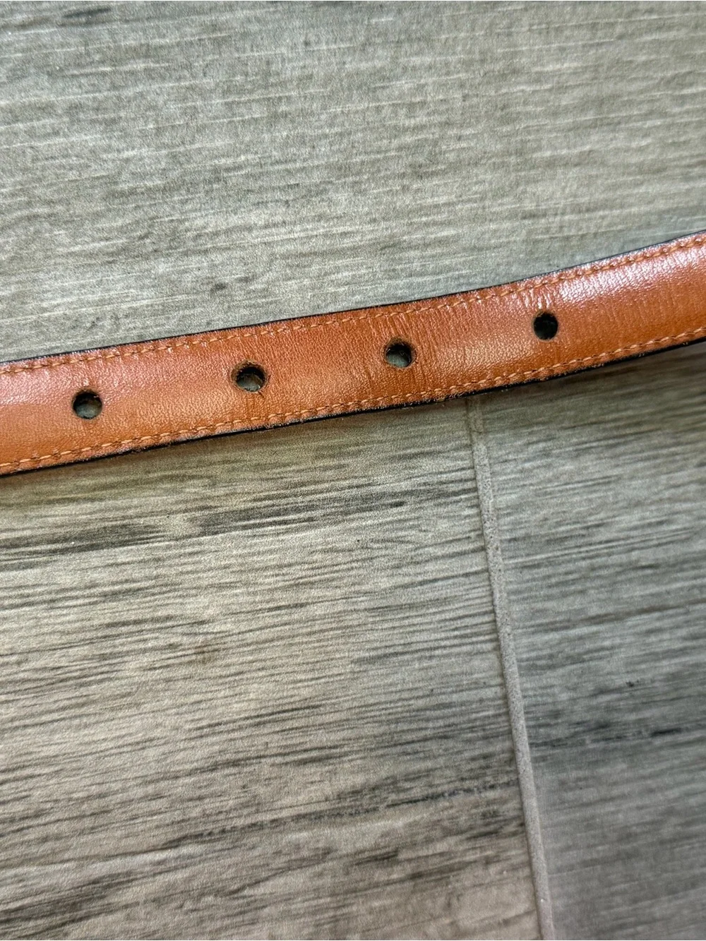 Coach Vintage 2801 Black Skinny Leather Belt Women's Y2K Brass Buckle Size 28